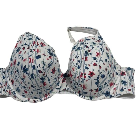 CACIQUE Floral Lightly Lined Full Coverage Underwire Bra Size 44D - Picture 1 of 6